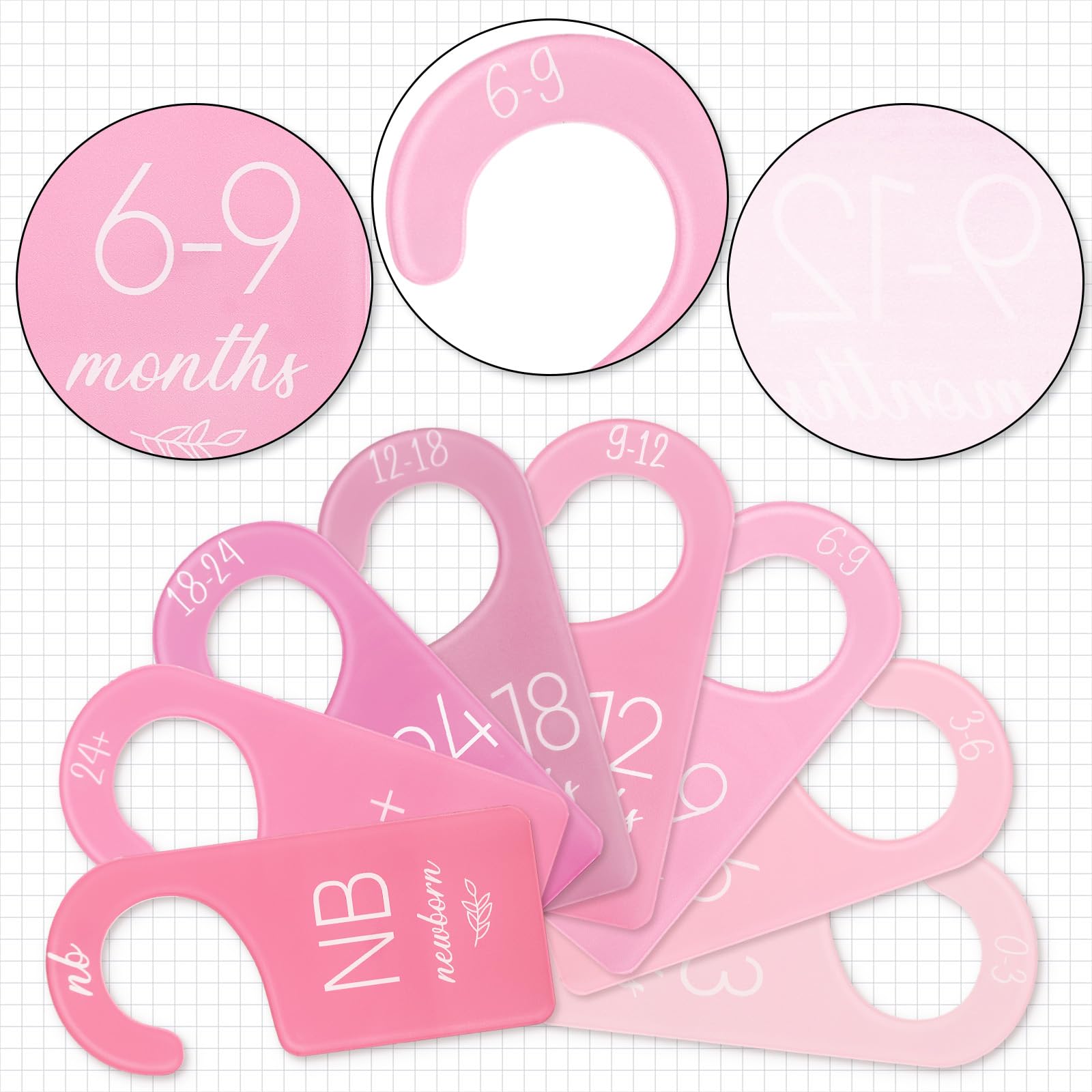 Whaline acrylic divider with writable area for nursery customization