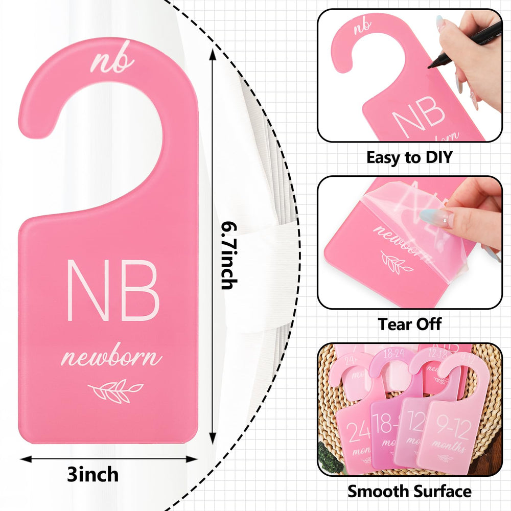 Whaline pink divider stack illustrating gradient color for size sorting