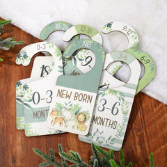 Whaline jungle animals dividers front view for easy age-based closet sorting