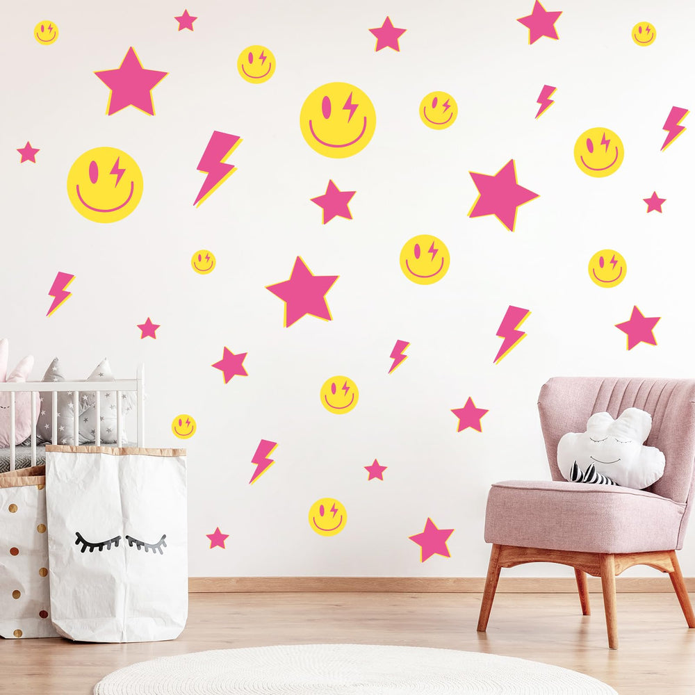 Whaline nursery room decor idea shown in bright, cheerful accents