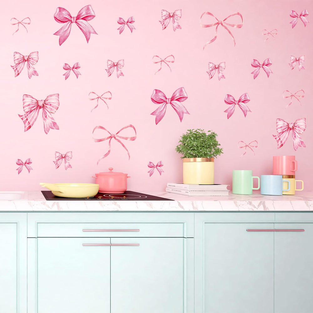 Whaline peel-and-stick bows remove cleanly with no residue.