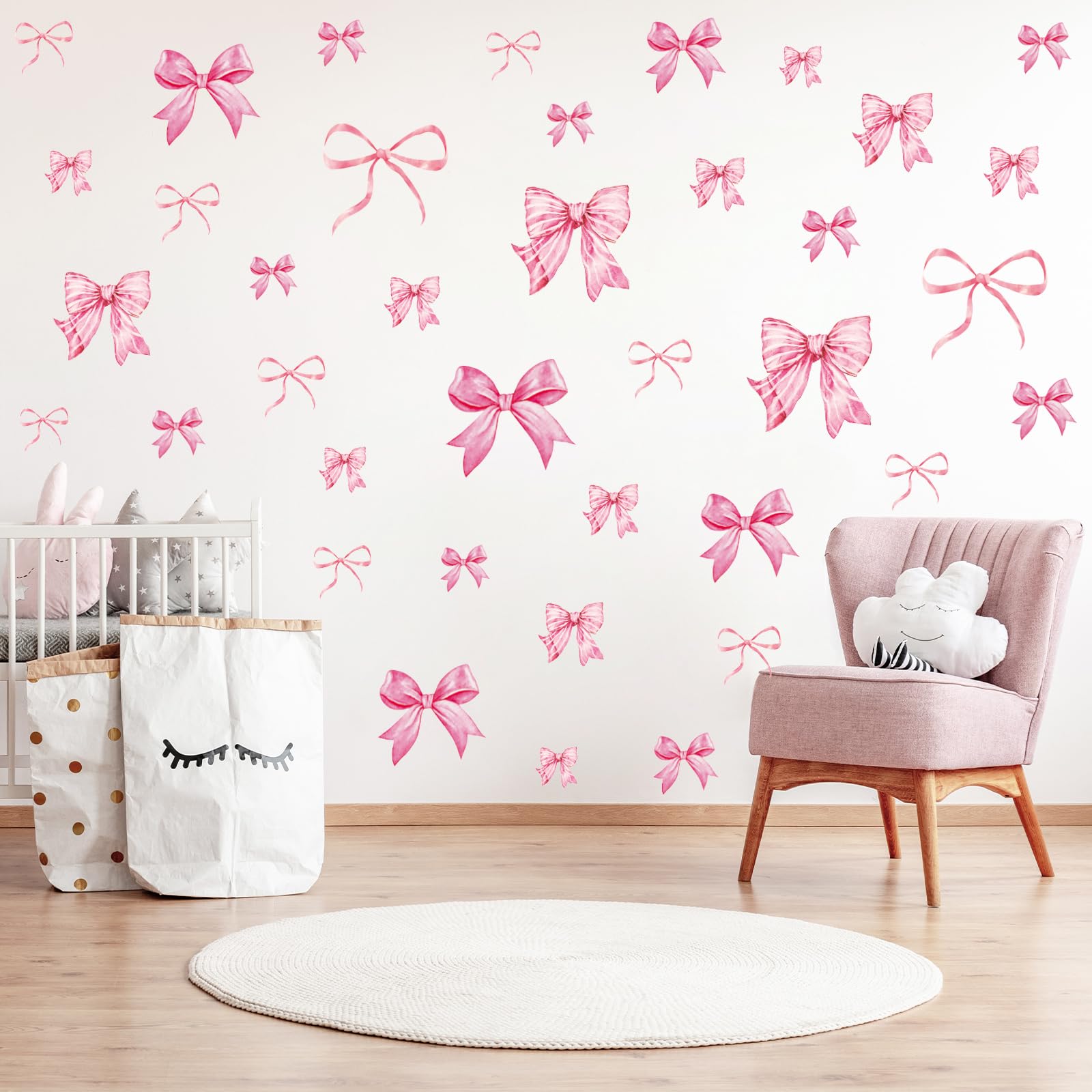 Whaline Valentines Day bow stickers add romantic festive vibes.