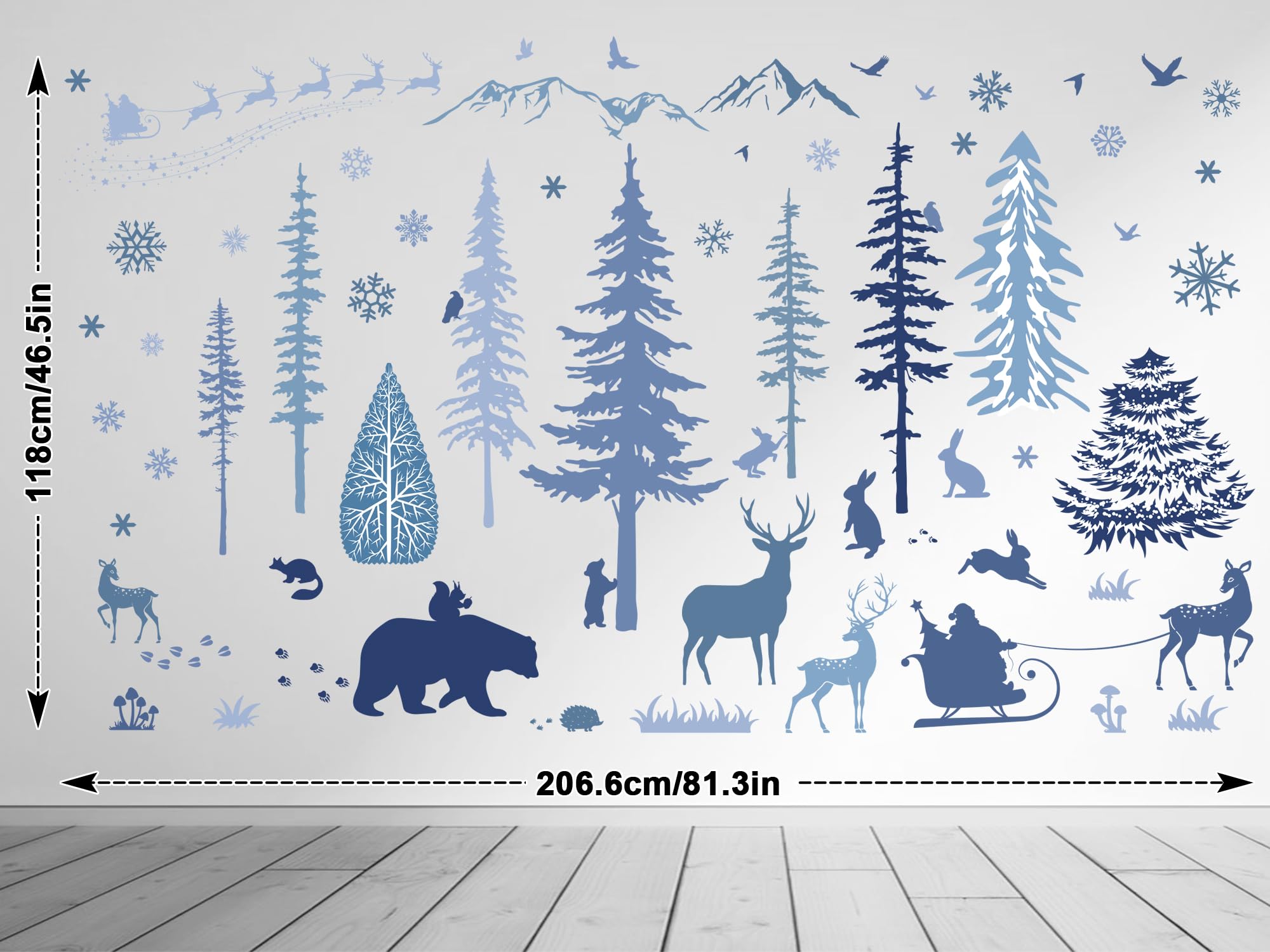 Whaline easy to apply wall decals cling to smooth surfaces like walls or glass