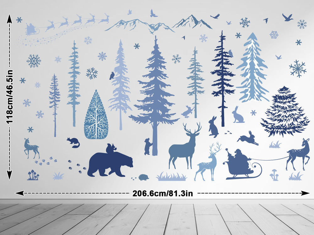 Whaline easy to apply wall decals cling to smooth surfaces like walls or glass