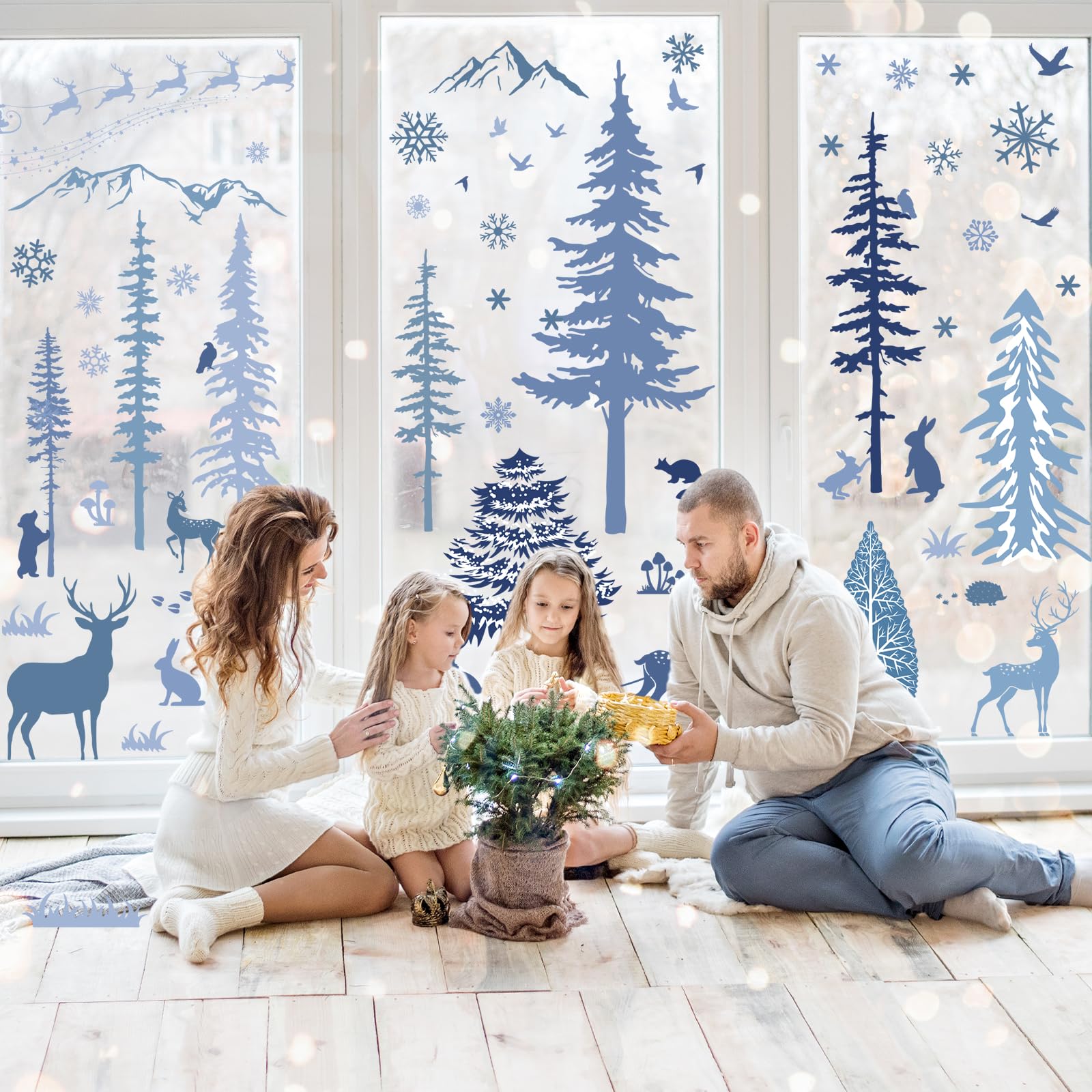 Whaline waterproof PVC wall decals resist moisture for durable seasonal use