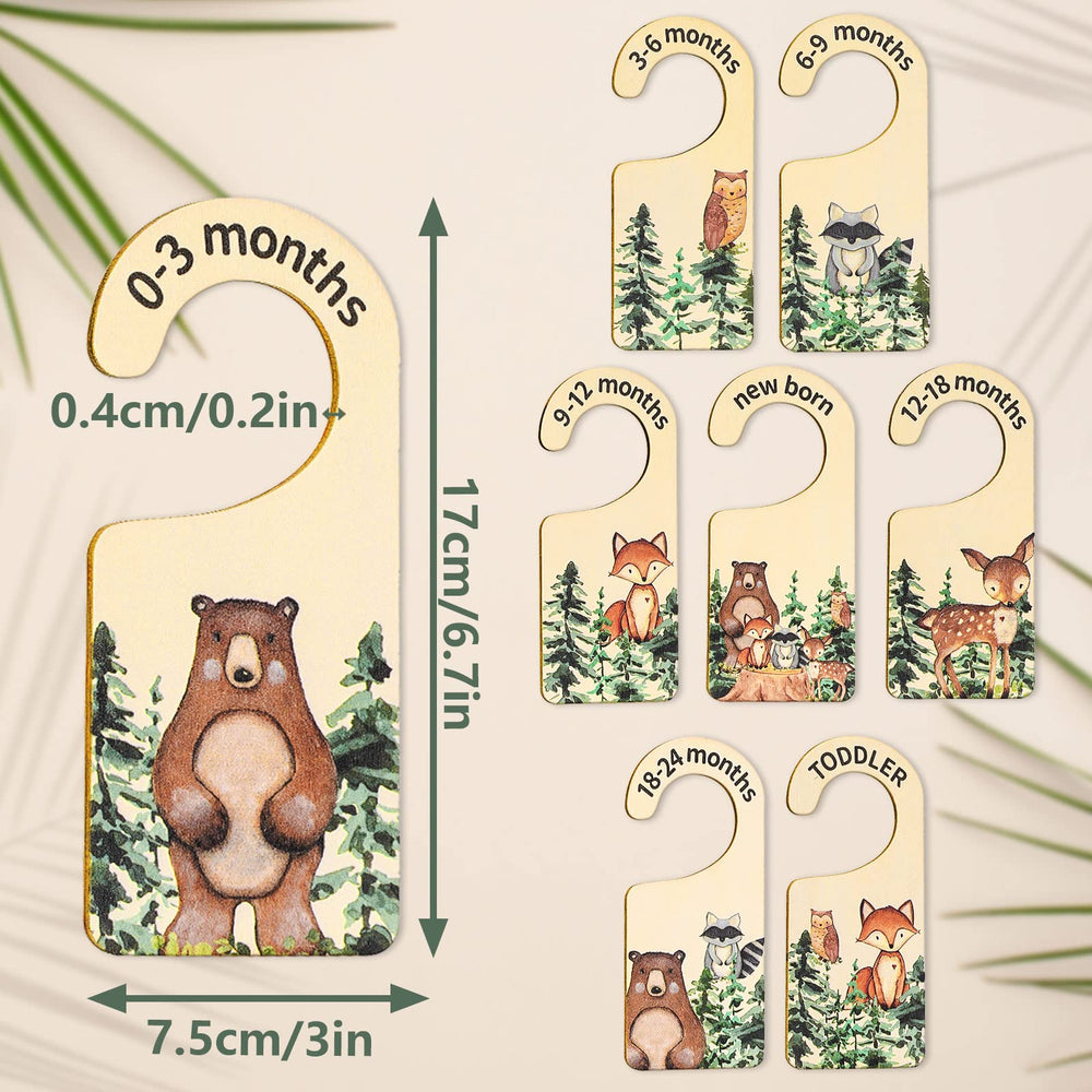 Whaline wooden closet divider blank side for DIY notes in nursery
