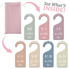Whaline wooden dividers with smooth surface protecting clothes