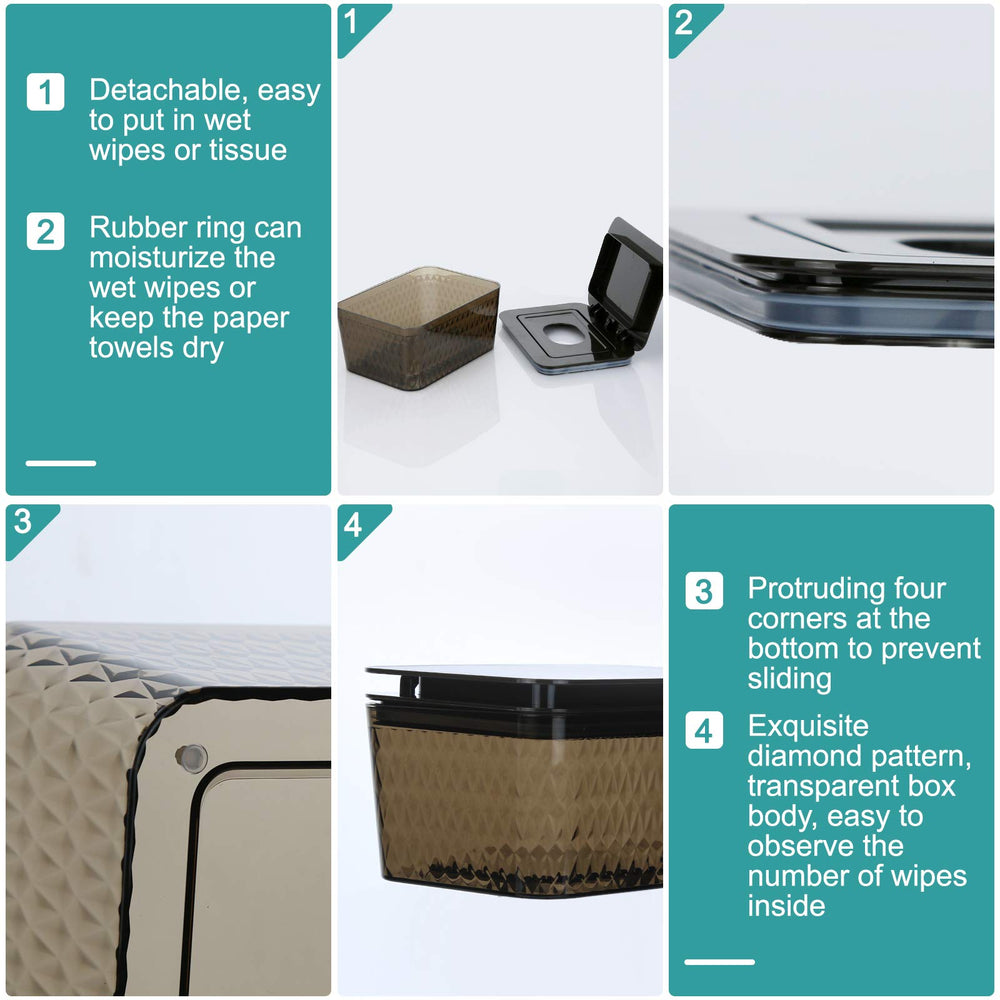 Whiidoom dispenser holds 80+ wipes for long-lasting use.