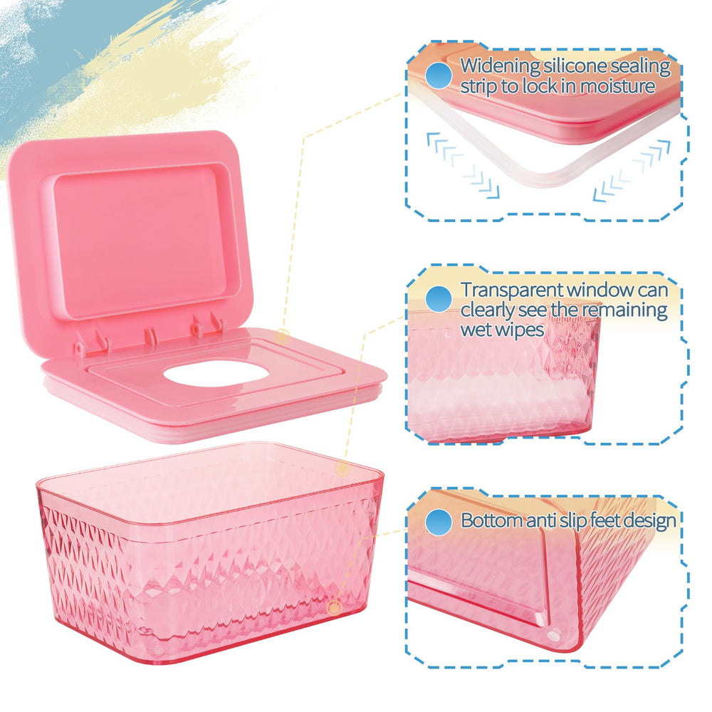 Whiidoom wipes dispenser clear window showcases remaining wipes for timely refills