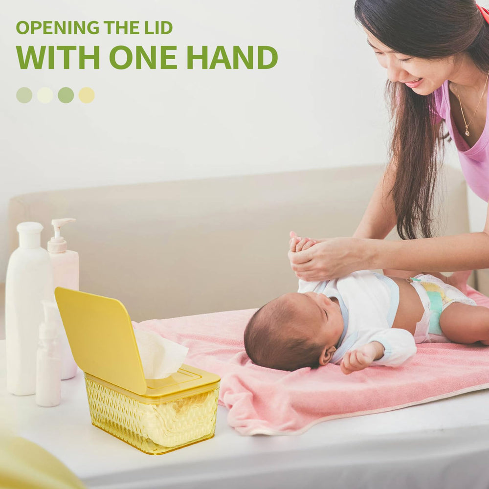 Whiidoom Wipes Dispenser large capacity holds 80+ wipes for busy days.