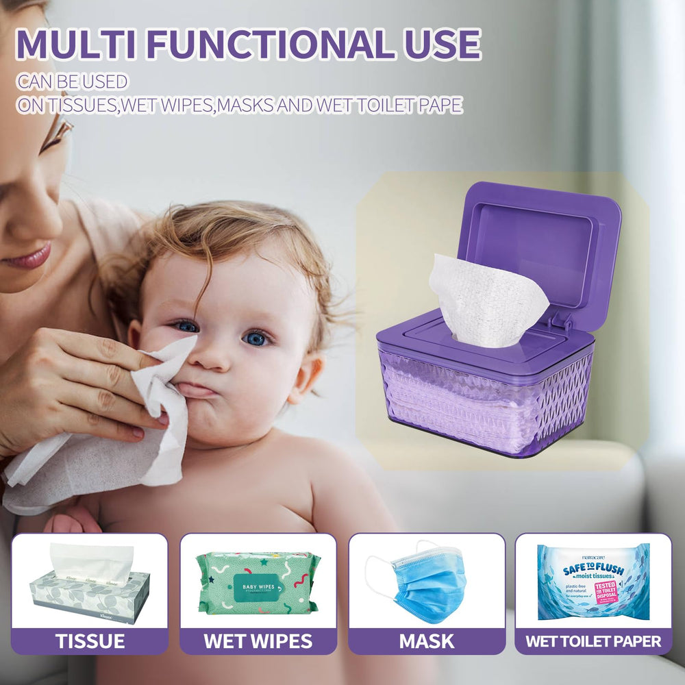 Whiidoom wipes dispenser versatile for diapers, masks, or cosmetic wipes.