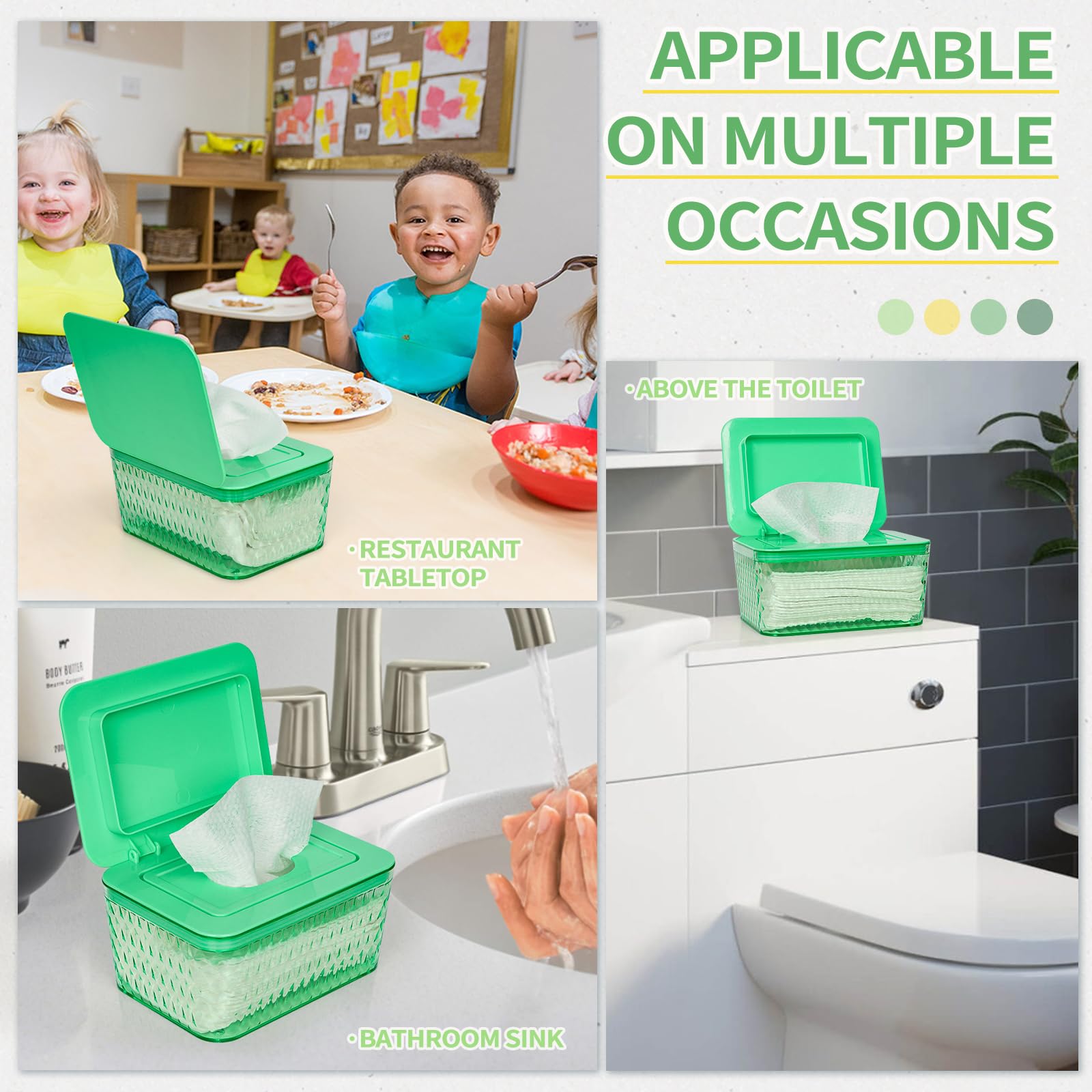 Whiidoom wipes dispenser fits in multiple spaces for versatile storage.