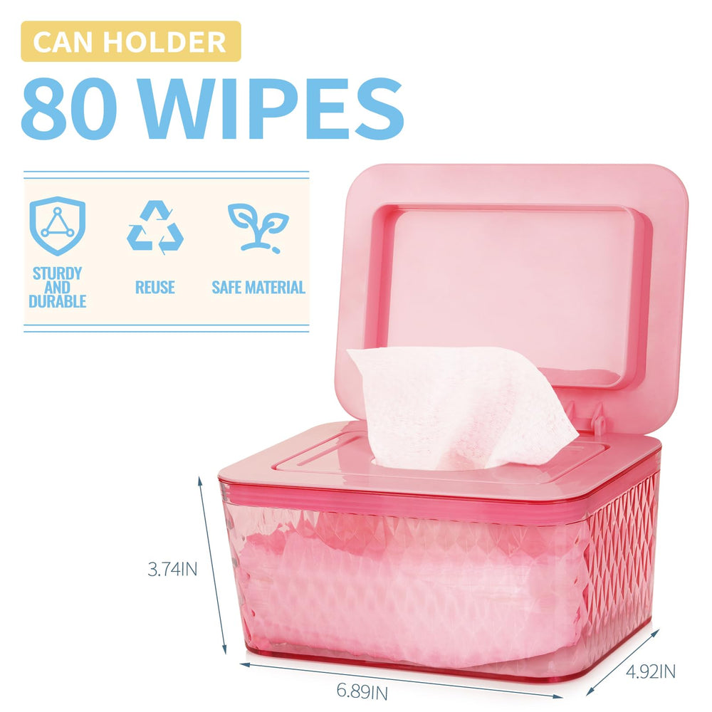 Whiidoom wipes dispenser enables one handed operation during diaper changes.