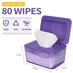 Whiidoom wipes dispenser in one-handed operation enables quick access when holding a baby.