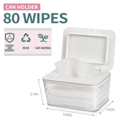 Whiidoom wipes dispenser one-handed use demonstrates effortless access while holding a baby.