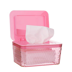 Whiidoom wipes dispenser pink closeup highlights chic design for quick access