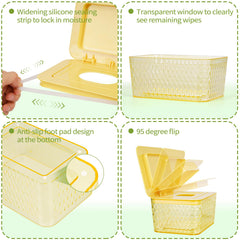 Whiidoom Wipes Dispenser sealed lid keeps wipes moist and fresh between uses.