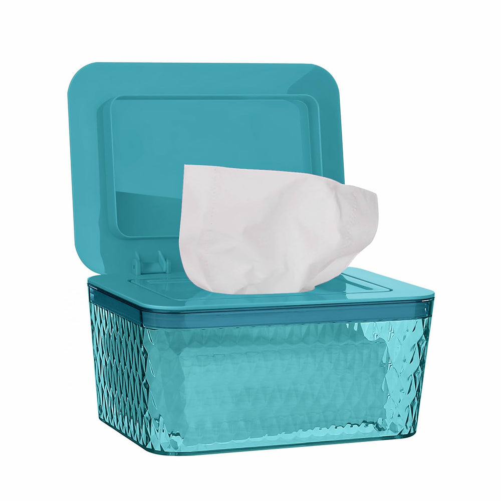 Whiidoom wipes dispenser transparent front view showing clear refill visibility for timely restocks