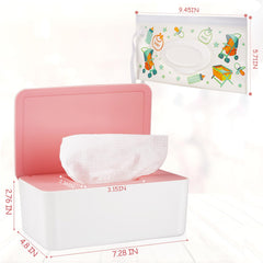 Whiidoom wipes tissue case in pink keeps wipes fresh and organized
