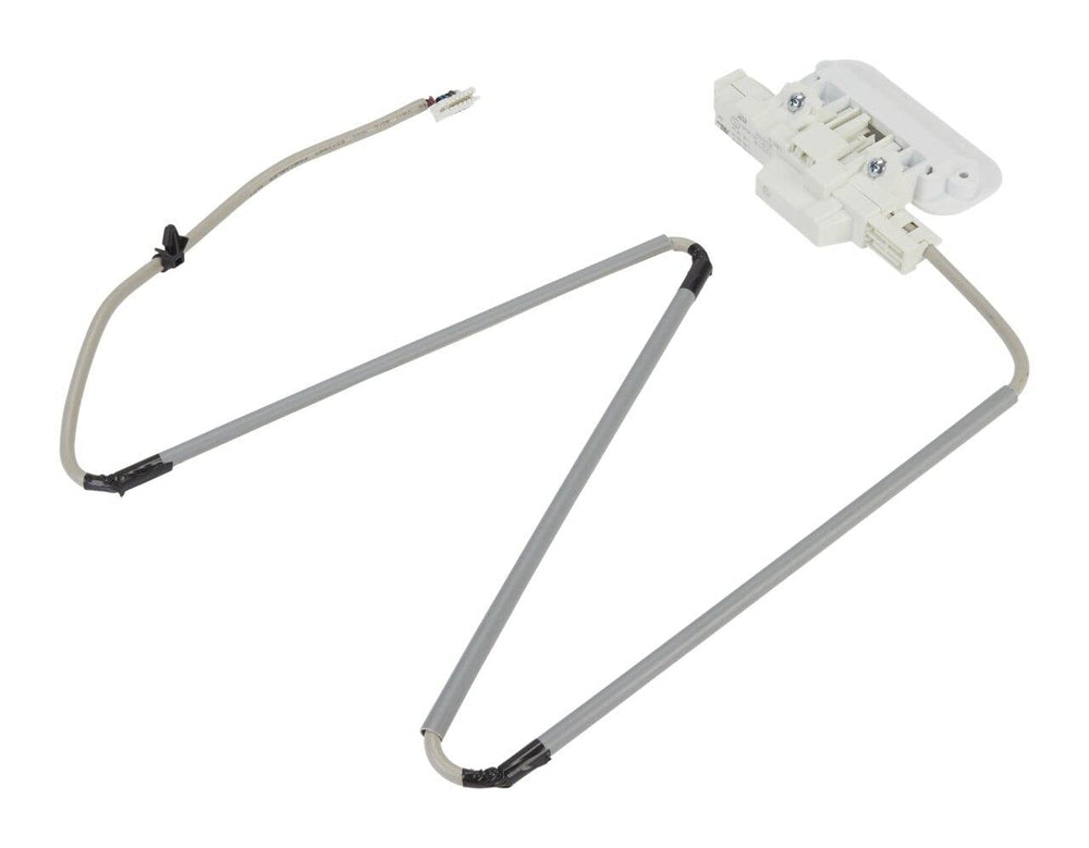 Whirlpool W10810403 lock front view demonstrates authentic OEM part for secure operation.