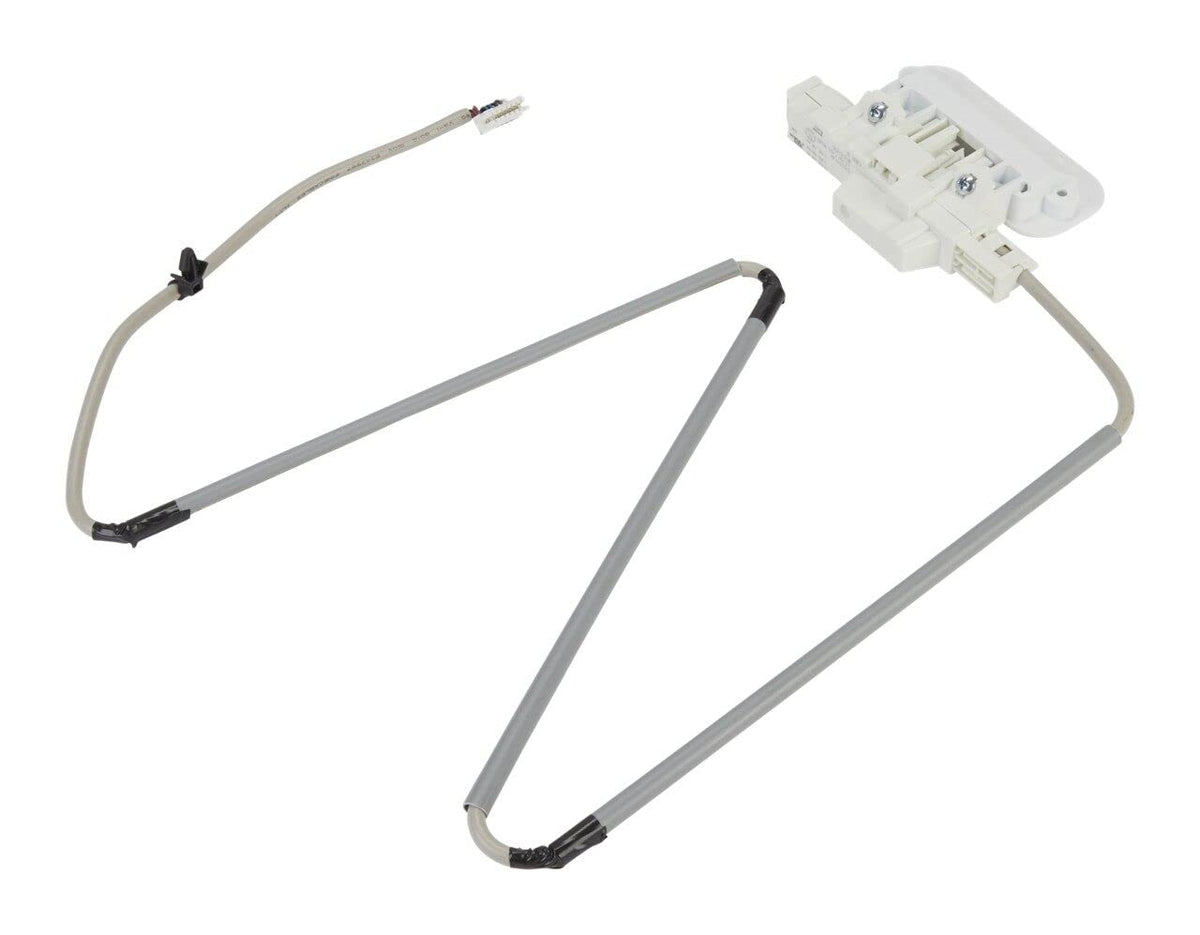 Whirlpool W10810403 lock front view demonstrates authentic OEM part for secure operation.