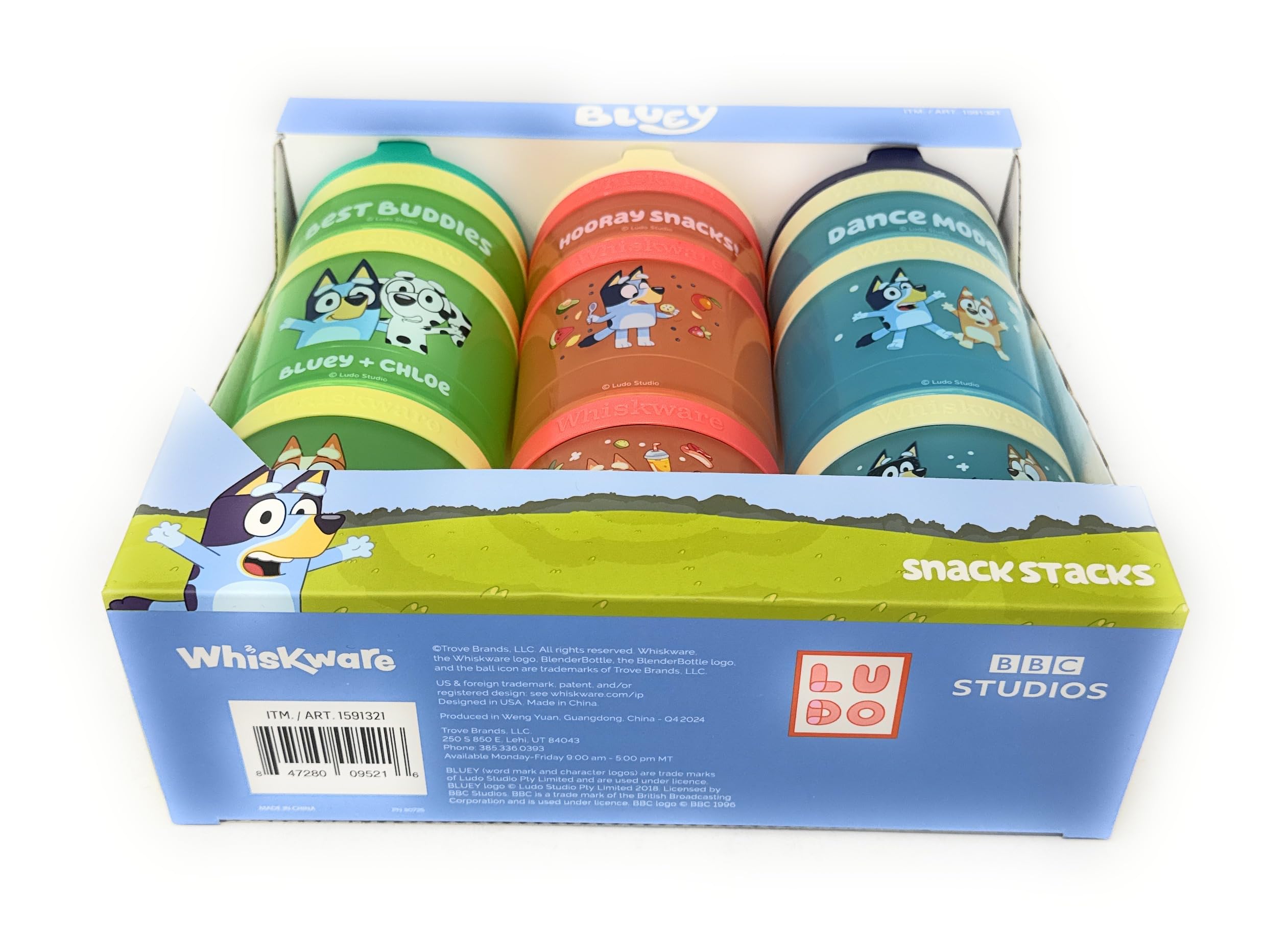 Whiskware Snacks Stacks assembly of several jars connected for travel