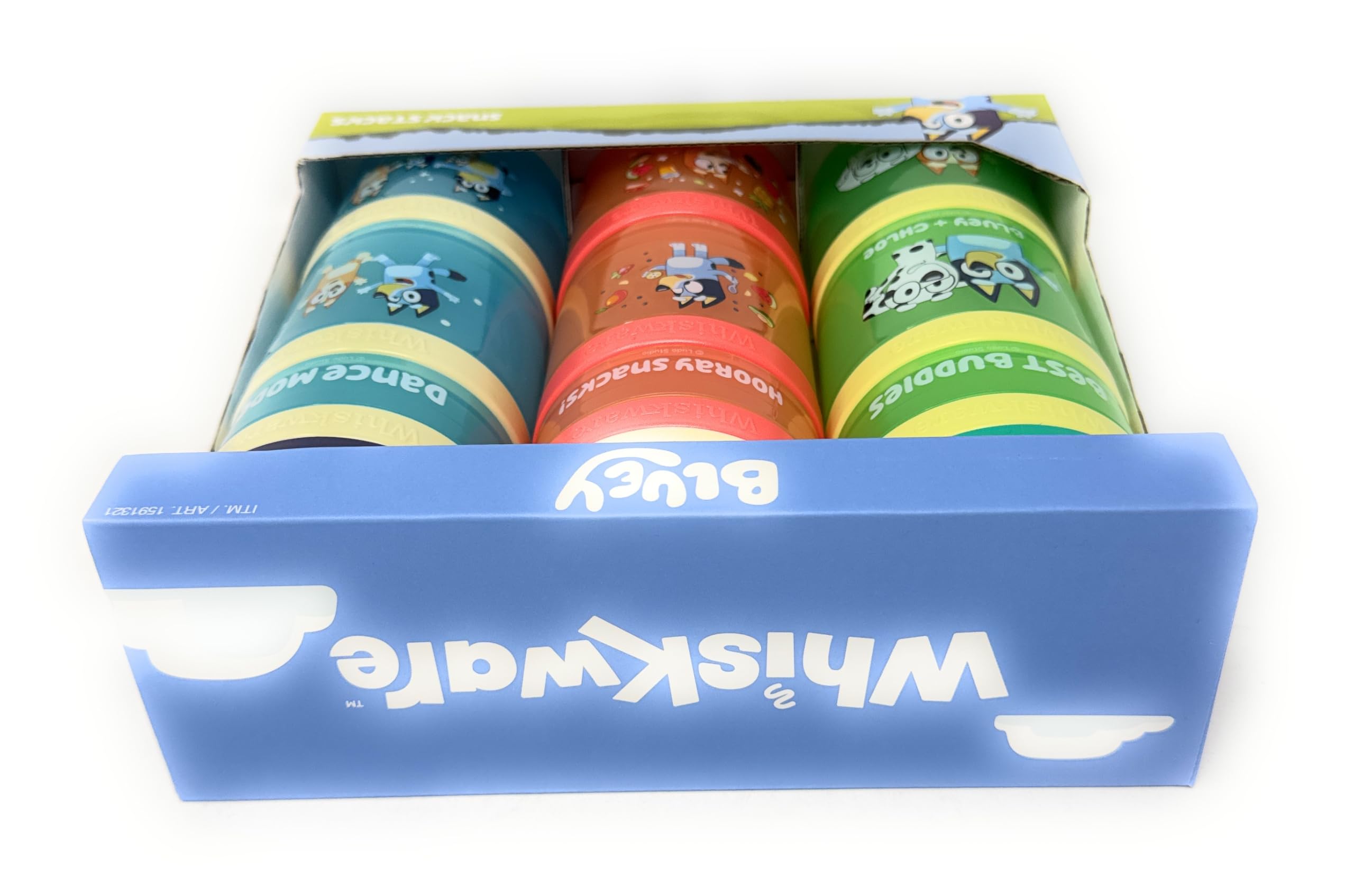Whiskware Snacks Stacks in-use with kids for school snacks