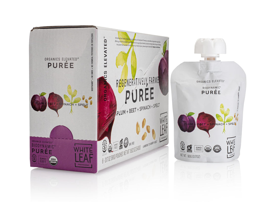 White Leaf Provisions organic-fruits-veggies closeup signals a nutrient-rich blend.