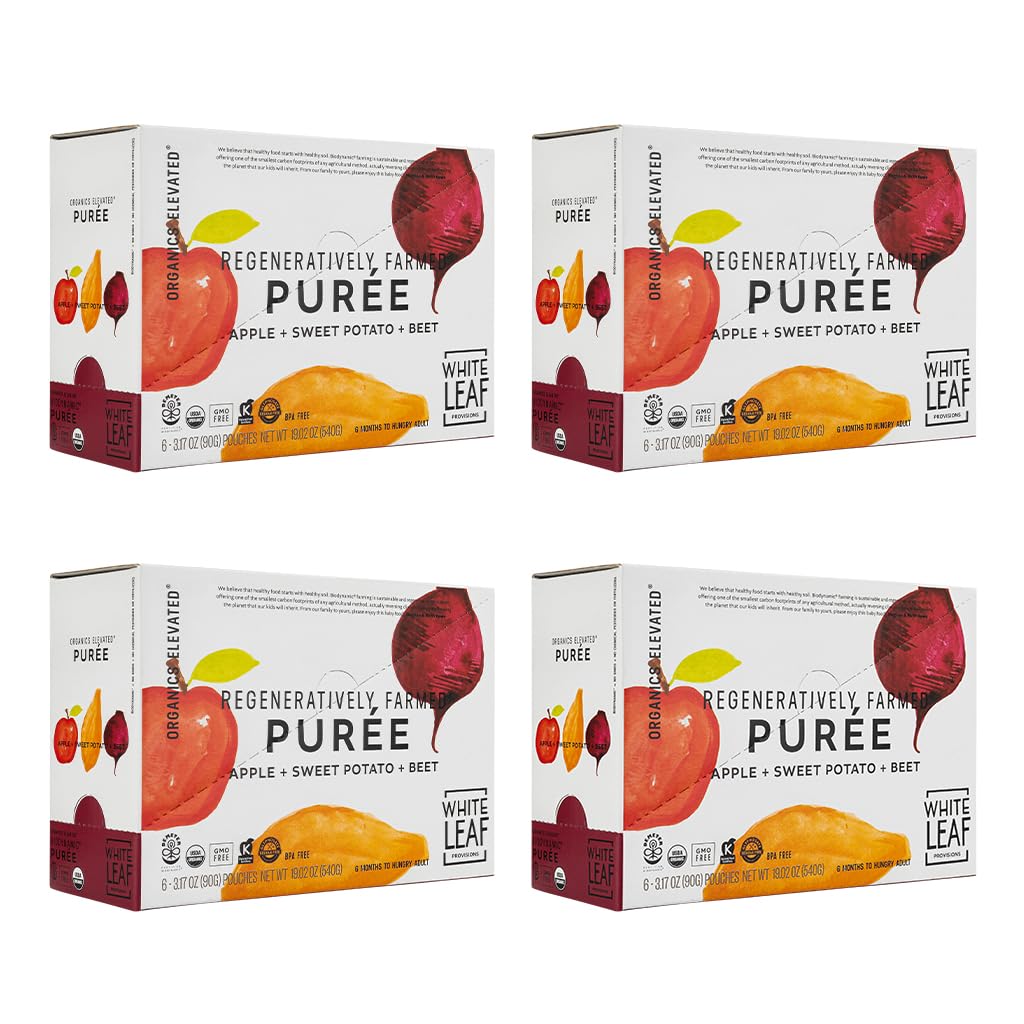 White Leaf Provisions pouch on the go for easy feeding and busy mornings.