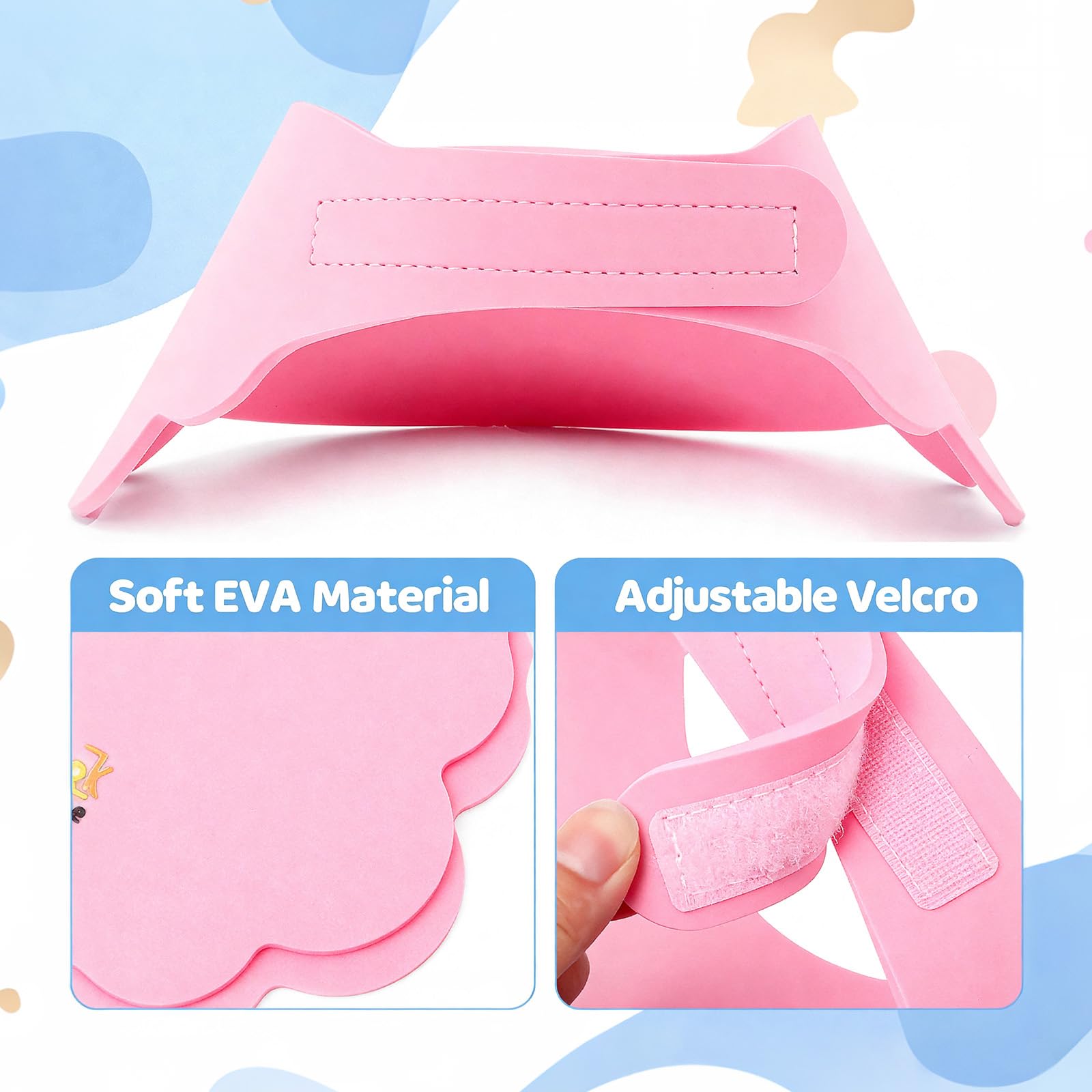 White Rabbit kids shower visor provides face and ear protection during shampooing