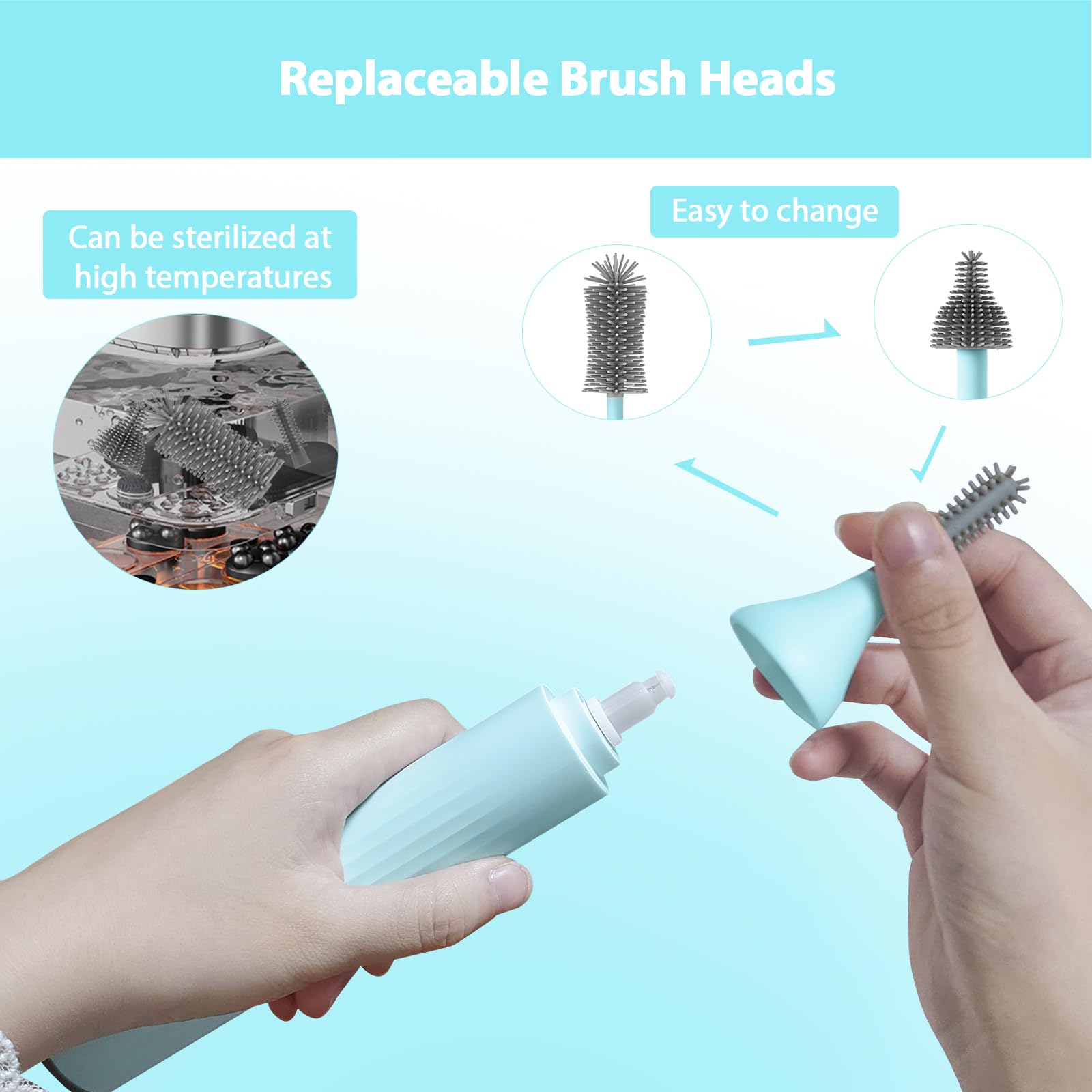 WHNL BPA-free silicone and ABS materials emphasize safe, gentle bottle care
