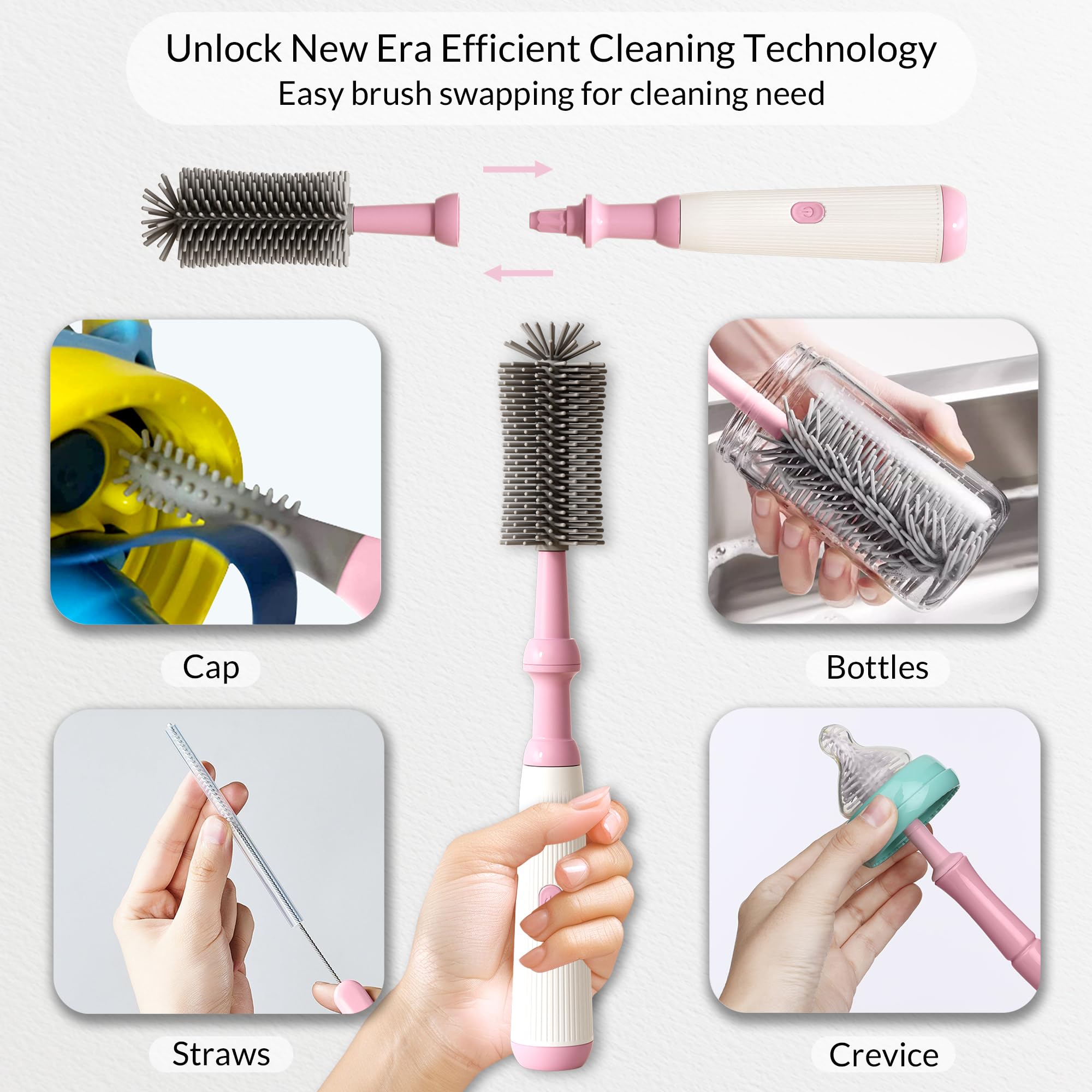 WHNL dispensing bottle in use for easy cleaning sessions.