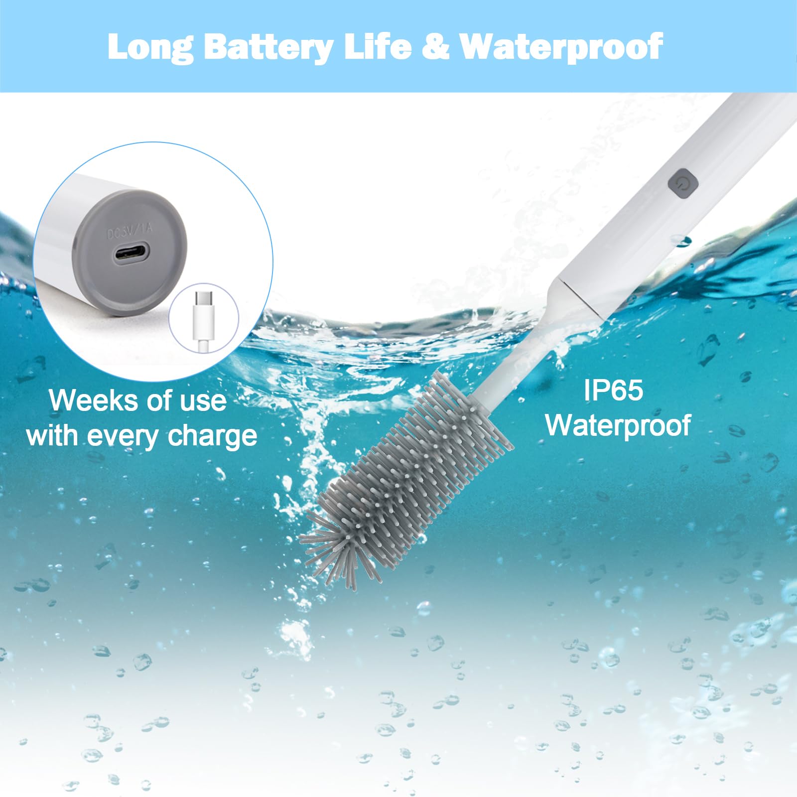 WHNL fast-charging cable keeps the brush set ready for daily use