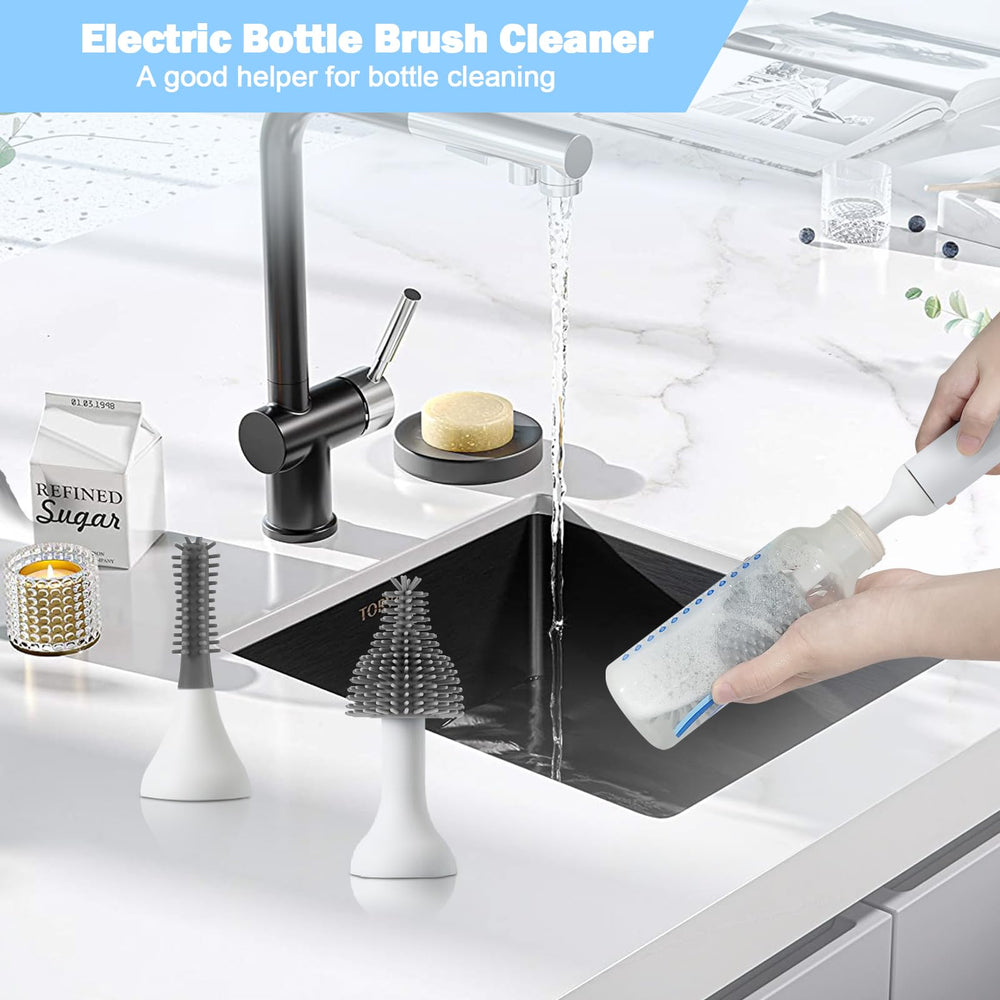 WHNL large bottle brush cleans big bottles thoroughly with less scrubbing