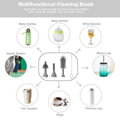 WHNL nipple brush and large bottle brush for thorough bottle prep.
