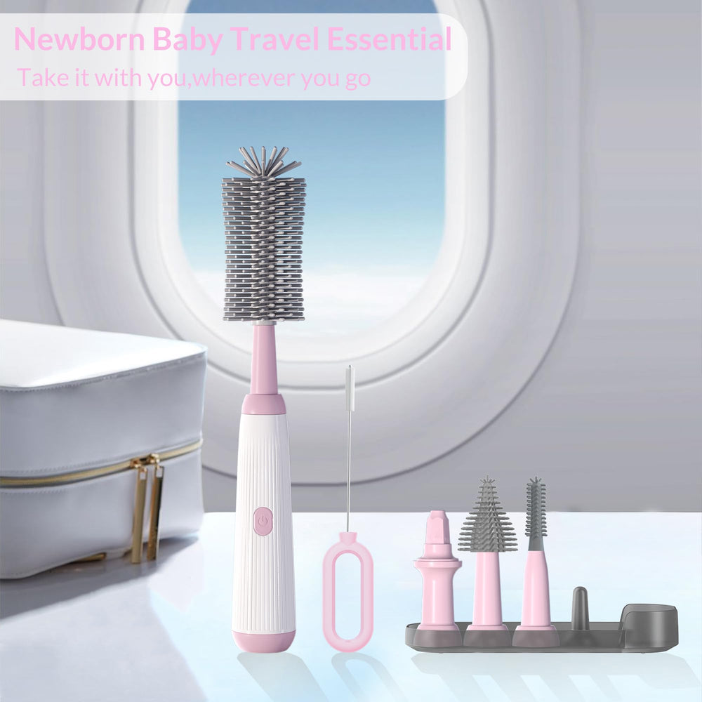 WHNL rechargeable bottle cleaner runs quietly with long-lasting battery life.
