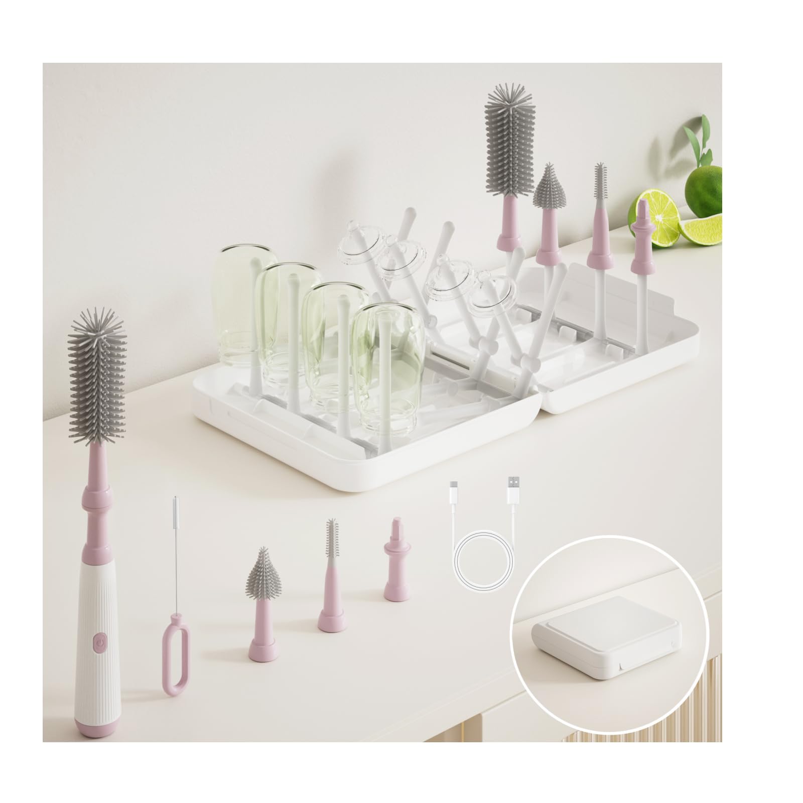 WHNL travel-friendly cleaning kit storage case keeps components organized.