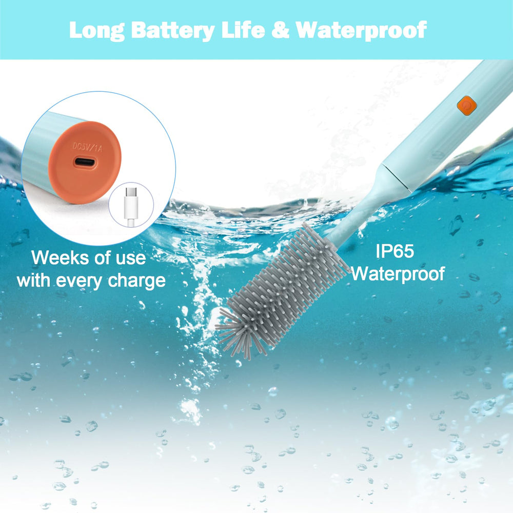 WHNL waterproof bottle cleaner usable underwater for residue-free cleansing