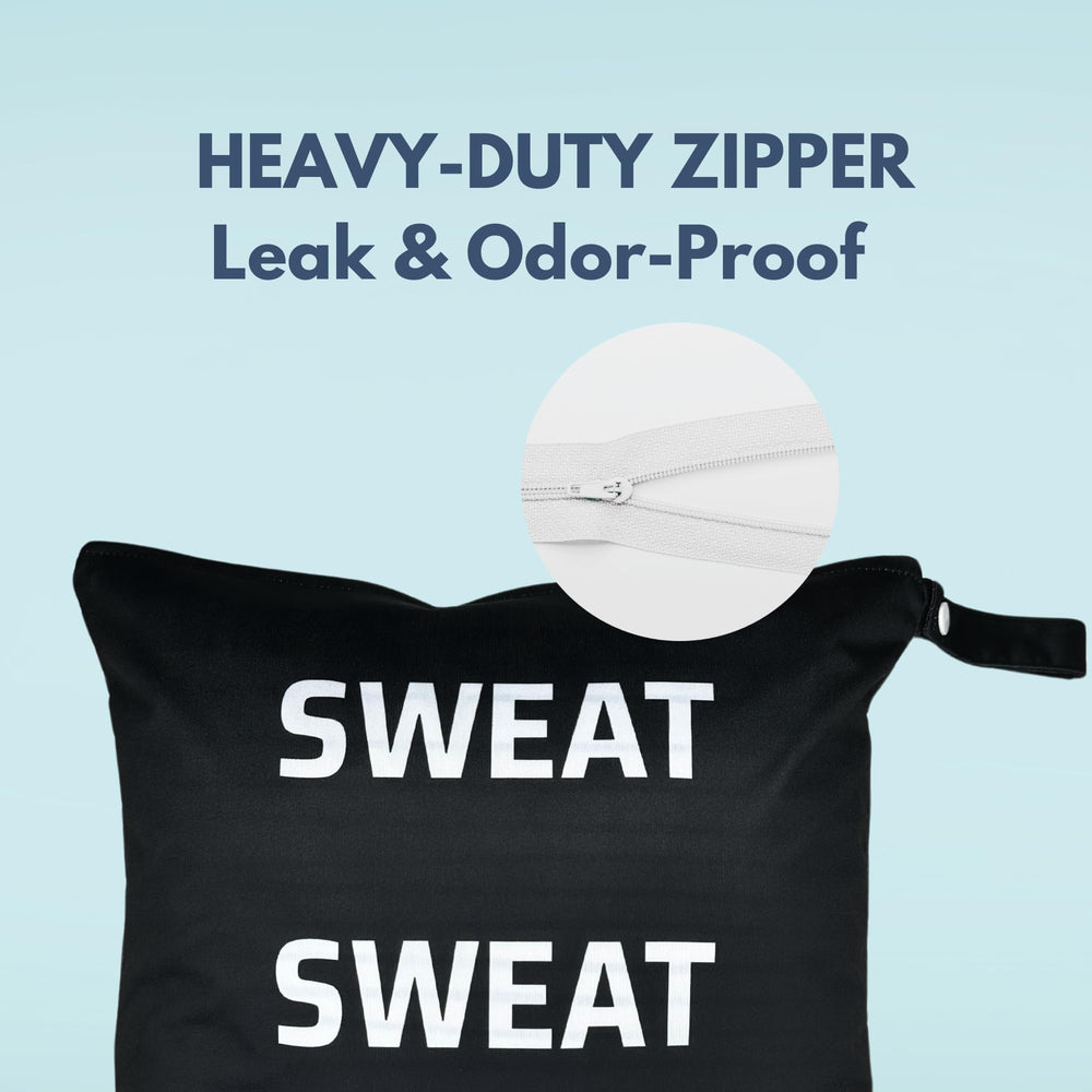 Whole Works wet bag machine washable design for easy cleaning after workouts.