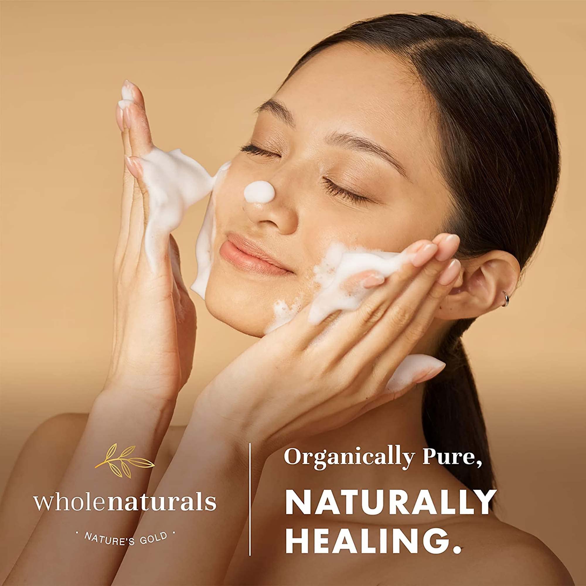 WHOLENATURALS Unscented Castile bottle — gentle, fragrance-free for sensitive skin.