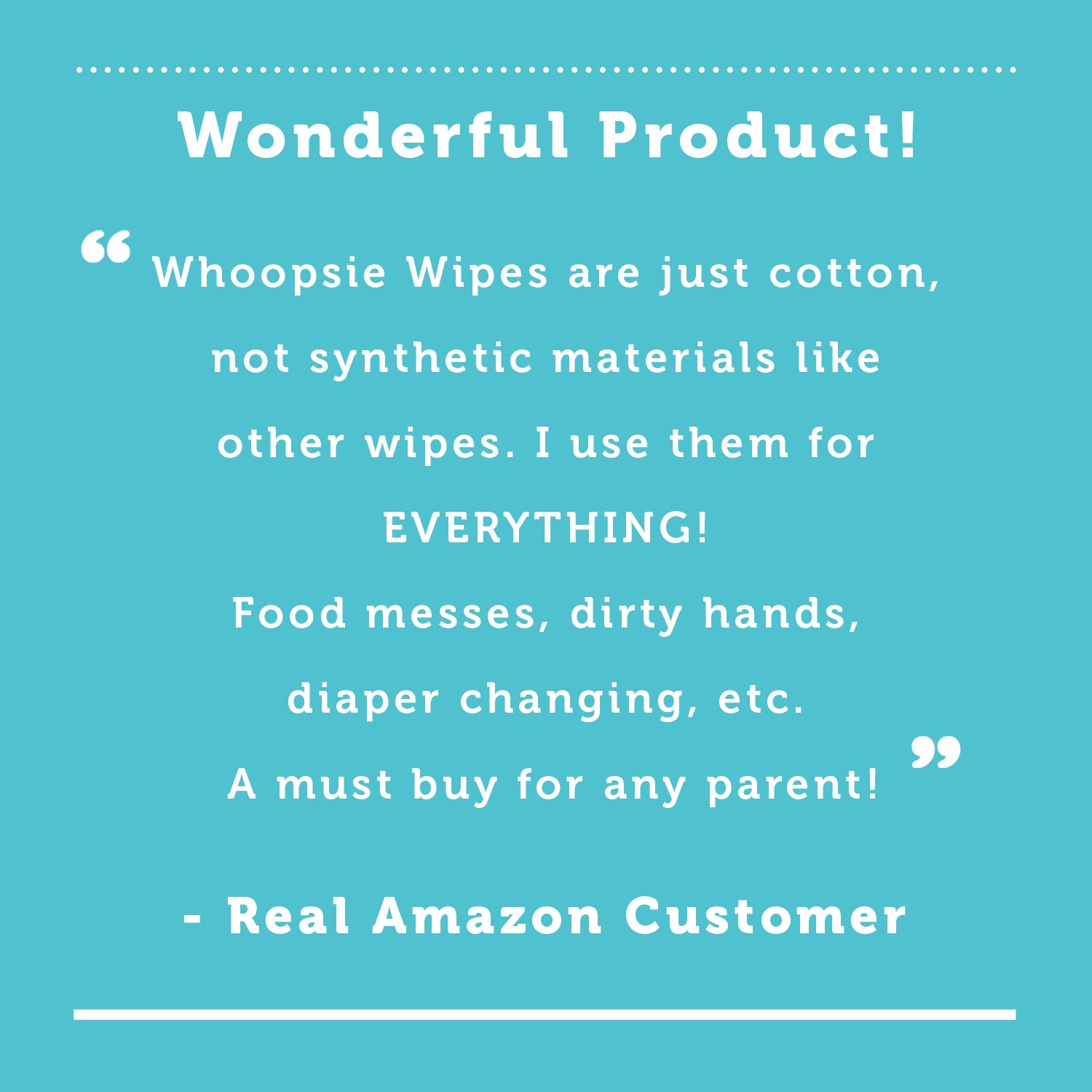 Whoopsie Wipes on-the-go travel use is bag-friendly.