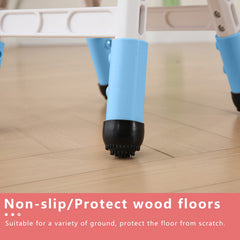 WHY TOYS adjustable kid chairs anti-slip feet protect floors during play.