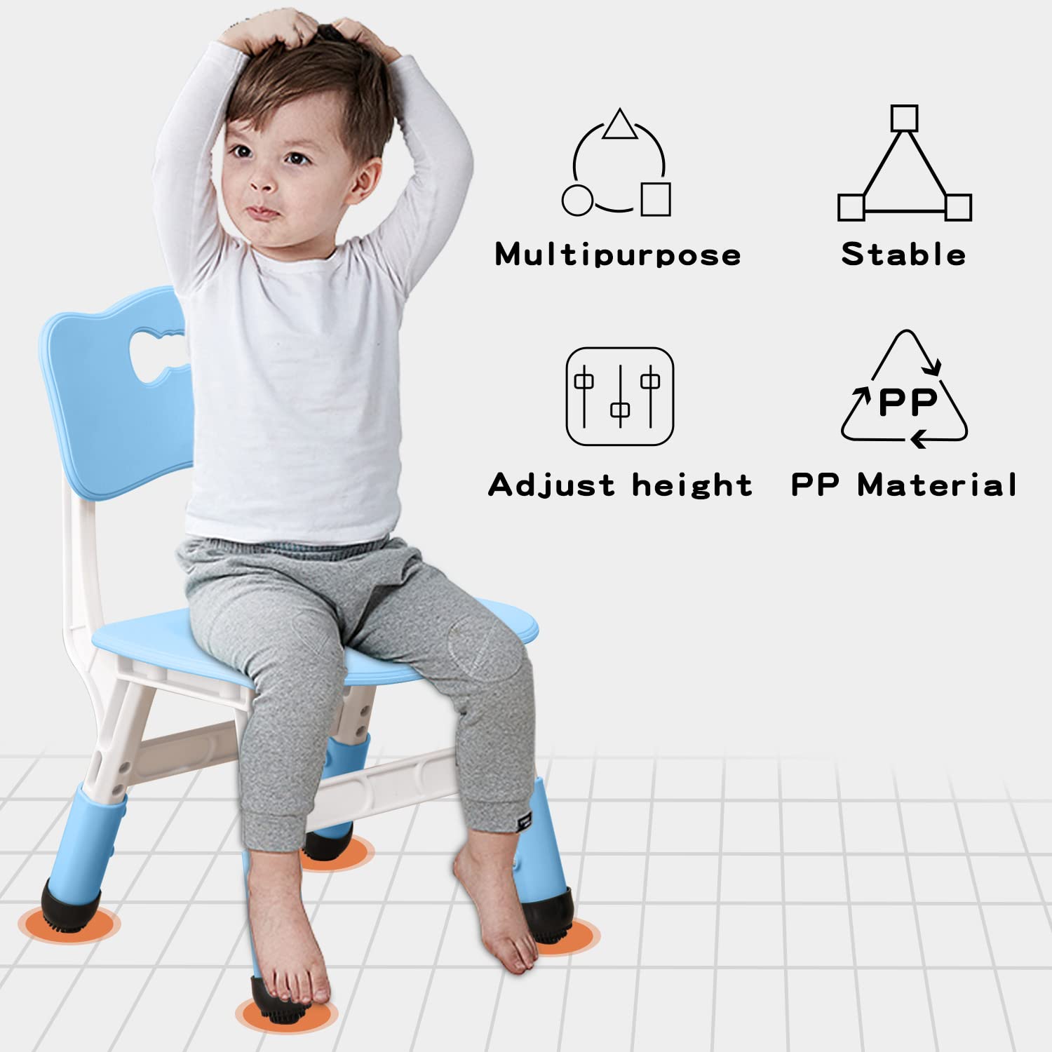 WHY TOYS adjustable kid chairs ideal for classrooms and homes.
