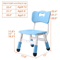 WHY TOYS adjustable kid chairs height settings adapt to growing children.