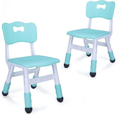 WHY TOYS adjustable kid chairs mint green assembled for growing kids' seating needs