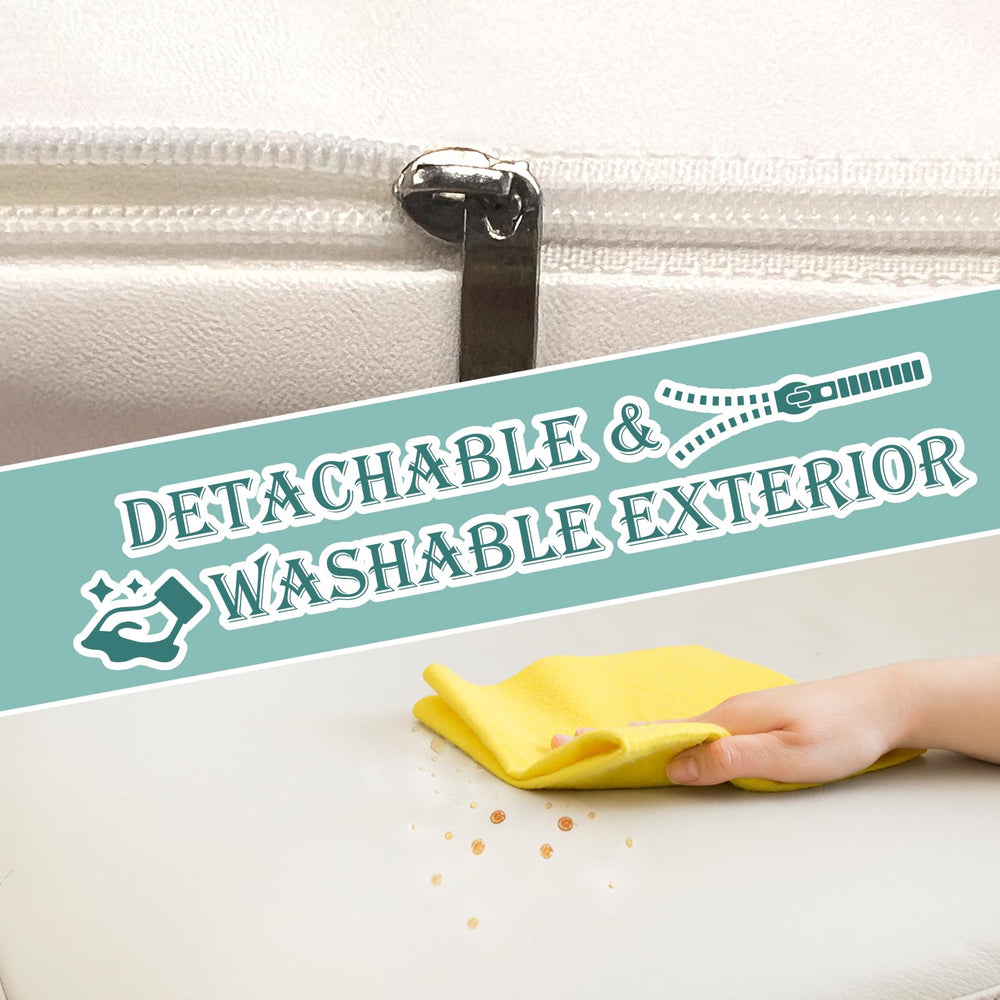 Wibeelee-easy-clean-leather-surface wipes clean after baths.