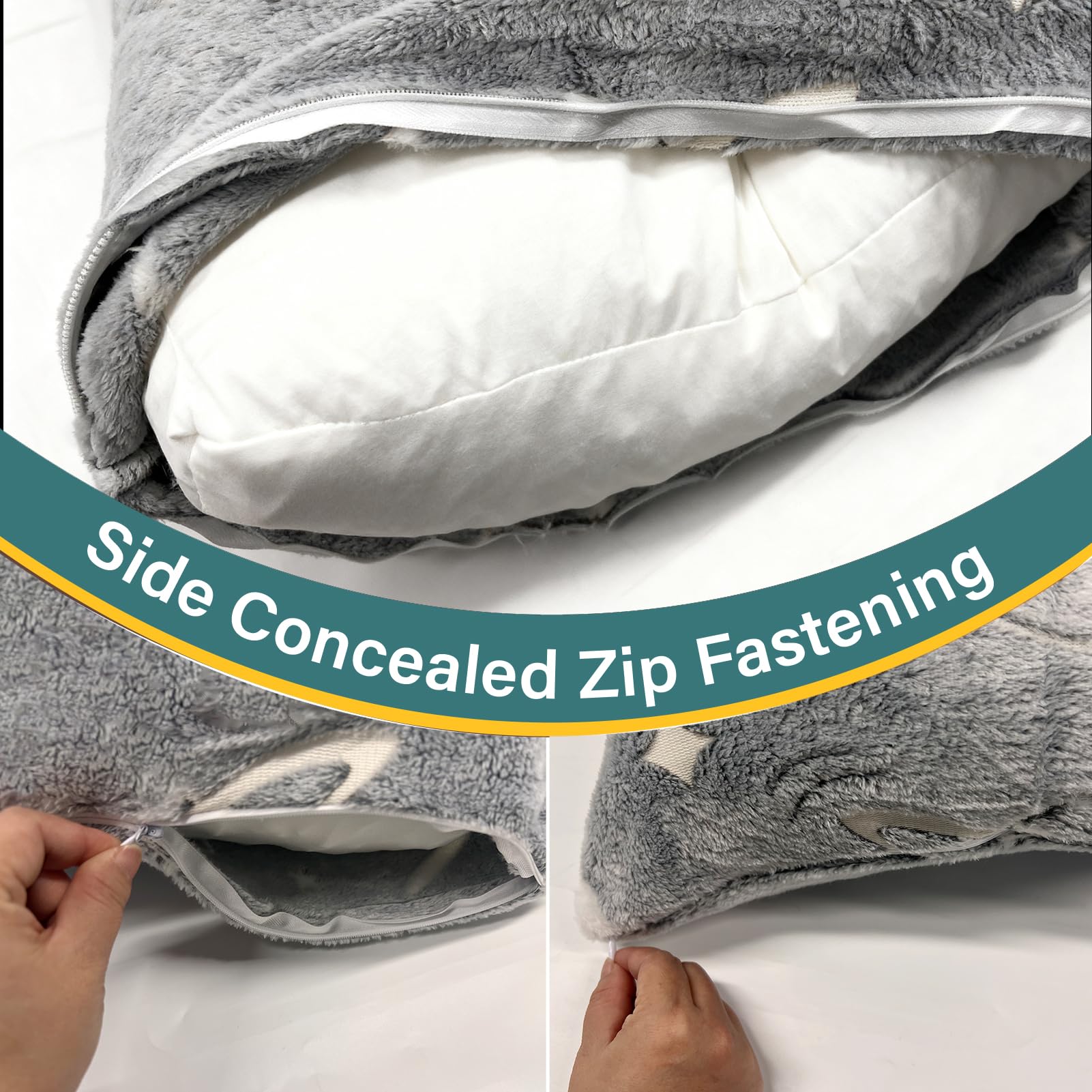 Wibeelee soft plush fabric closeup highlights fluffy touch and everyday comfort.