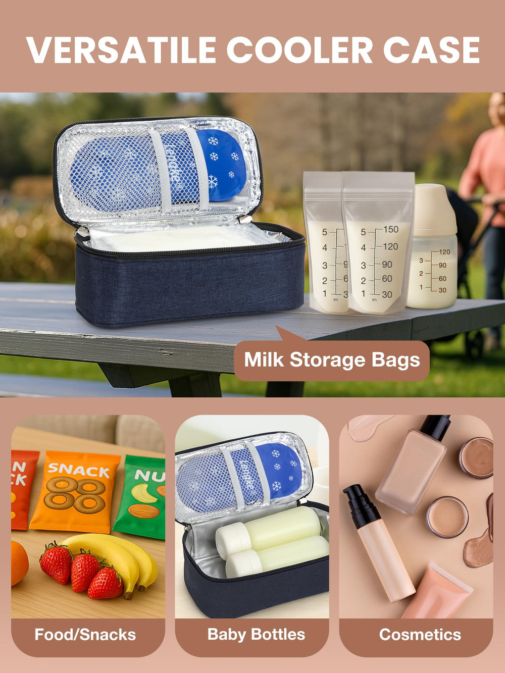 WIBOND portable design that can hang on stroller or bag