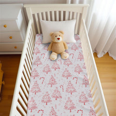 Wicbfdfv crib sheet 360-degree elastic edge keeps sheets flat and secure
