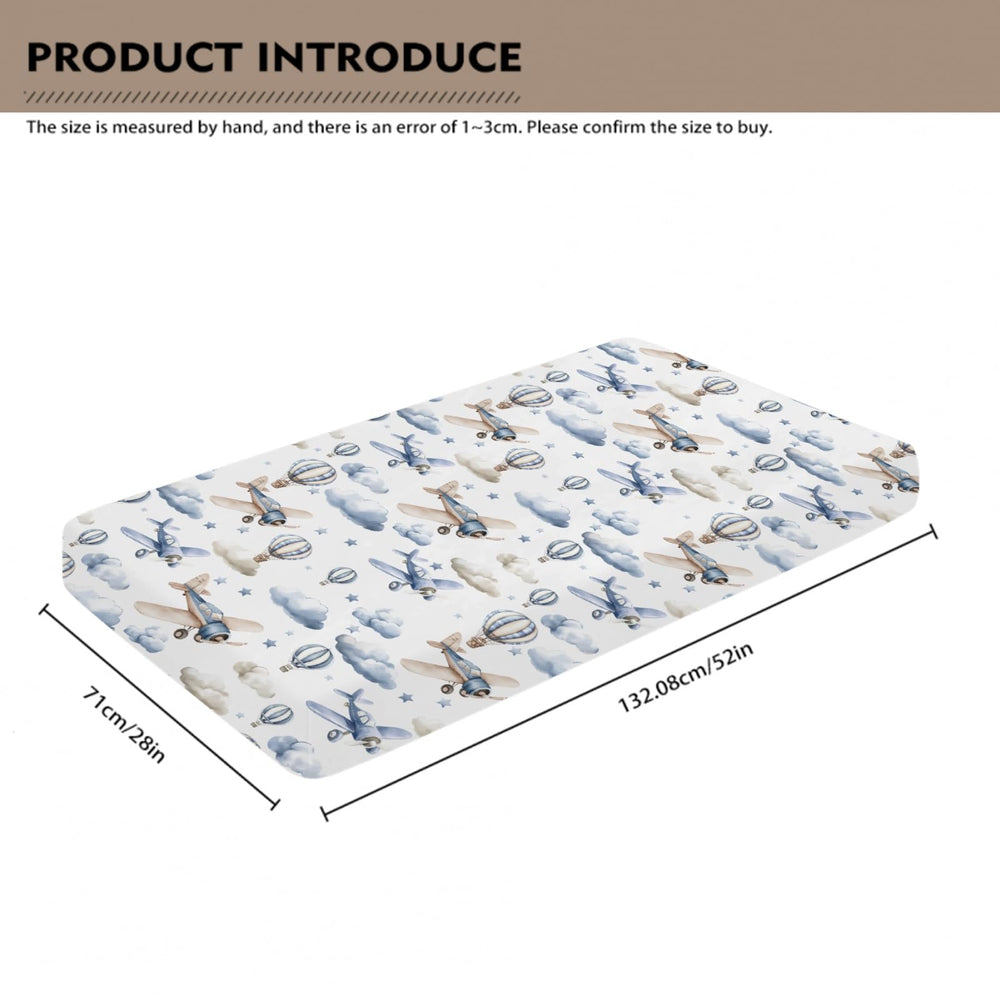 Wicbfdfv-easy-care-blue-crib-sheet-washable demonstrates stain and fade resistance in washing.